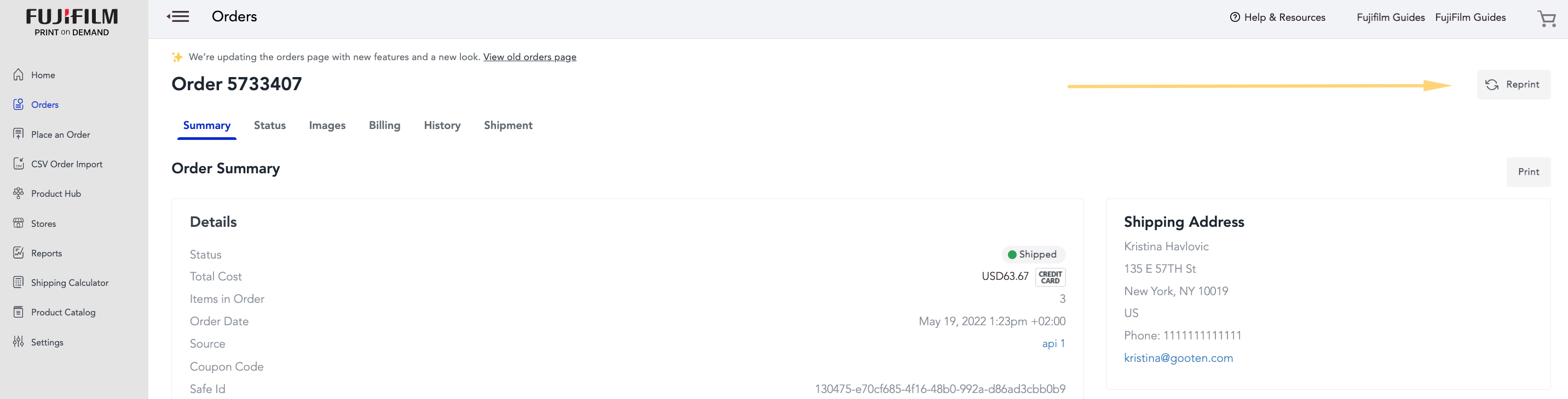Self-Service Reprint Guide – Fujifilm